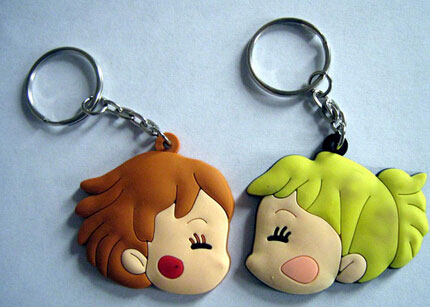 PVC軟膠情侶鑰匙扣